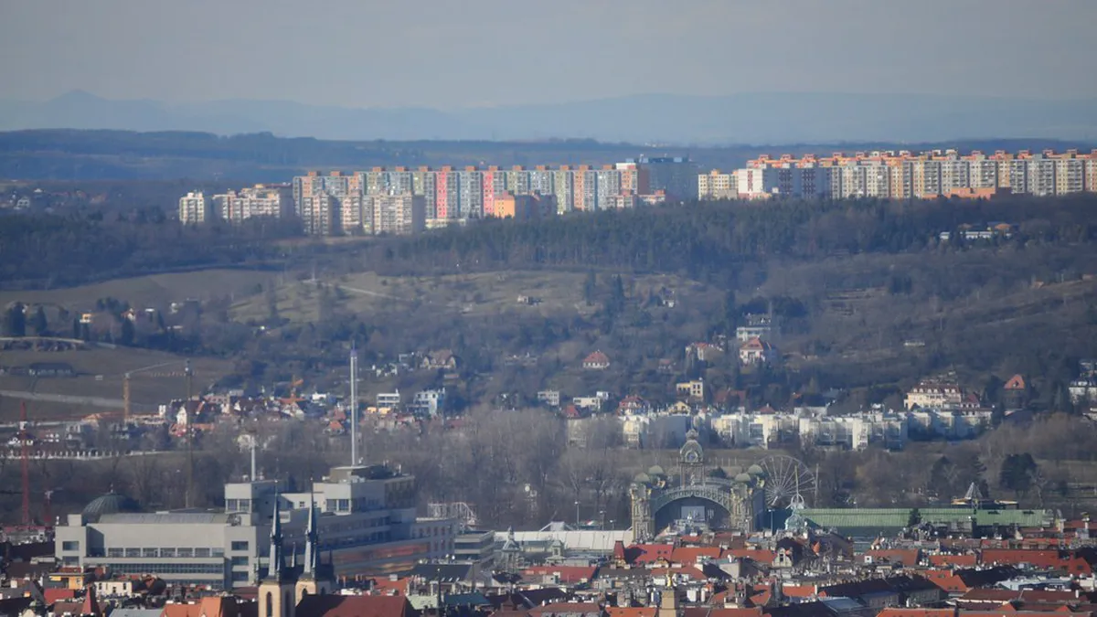 Best Panoramic View from Žižkov District Hill